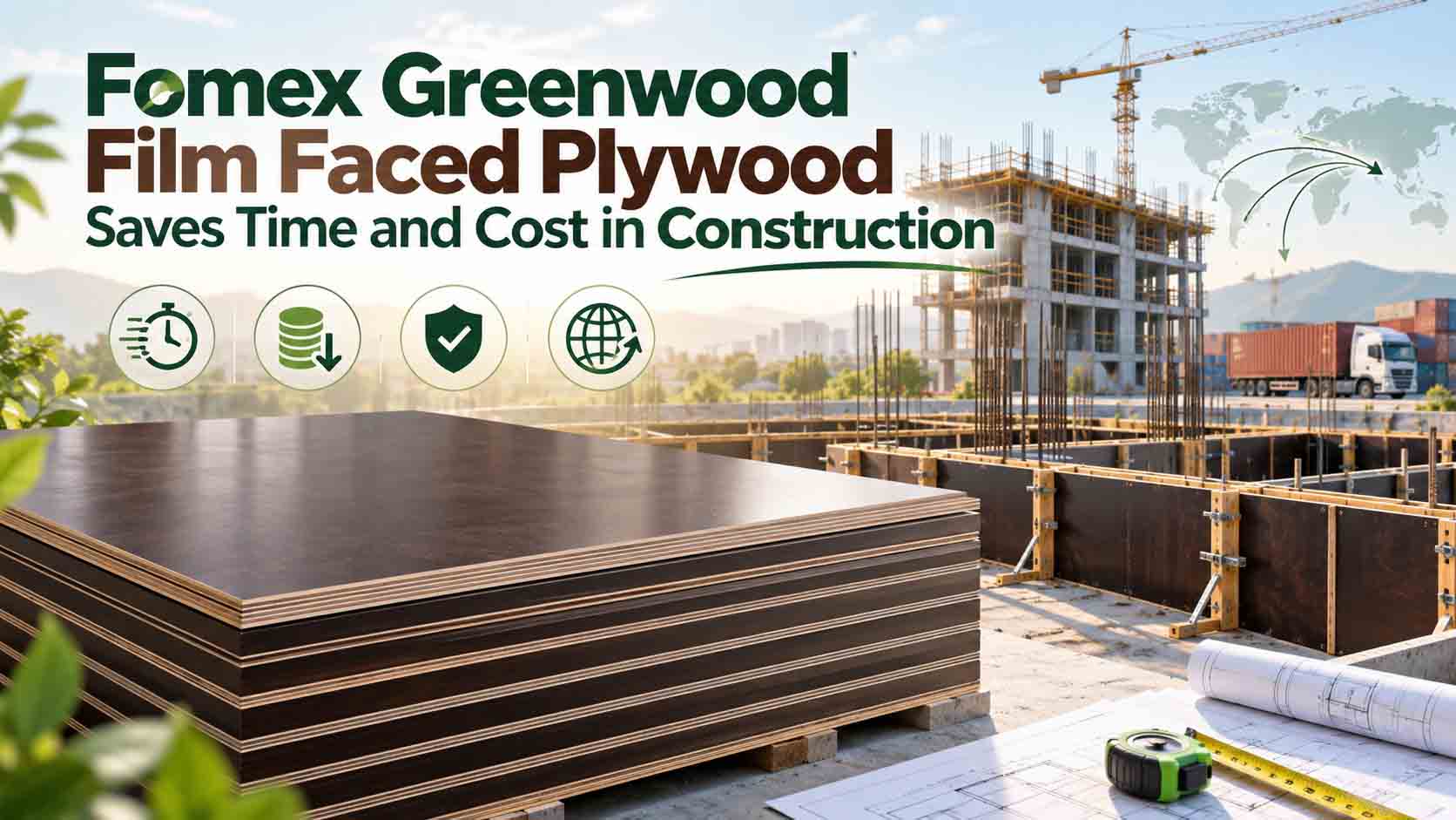Fomex Greenwood Film Faced Plywood: Faster Formwork, Lower Costs