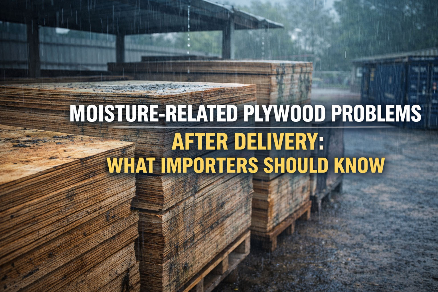 Moisture-Related Plywood Problems After Delivery: What Importers Should Know
