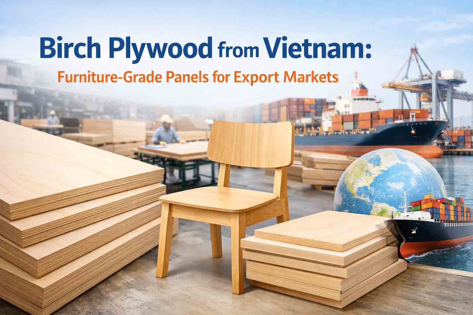Birch Plywood from Vietnam: Furniture-Grade Panels for Export Markets