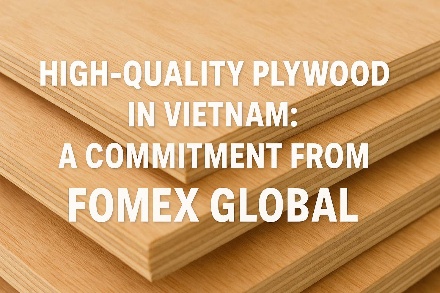 High-Quality Plywood in Vietnam: A Commitment from Fomex Global