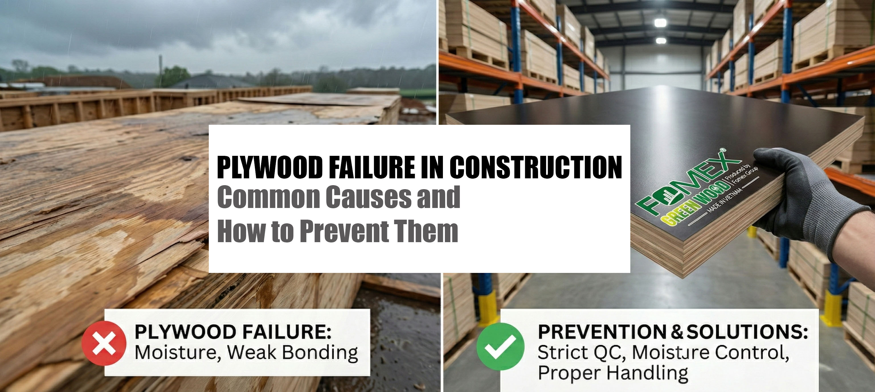 Plywood Failure in Construction: Common Causes and How to Prevent Them