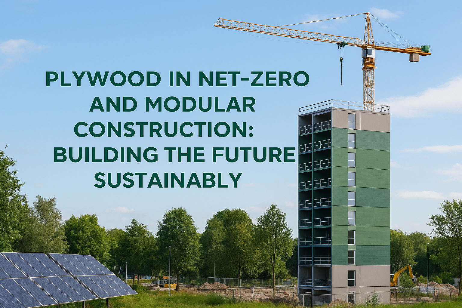 Plywood in Net-Zero and Modular Construction: Building the Future Sustainably