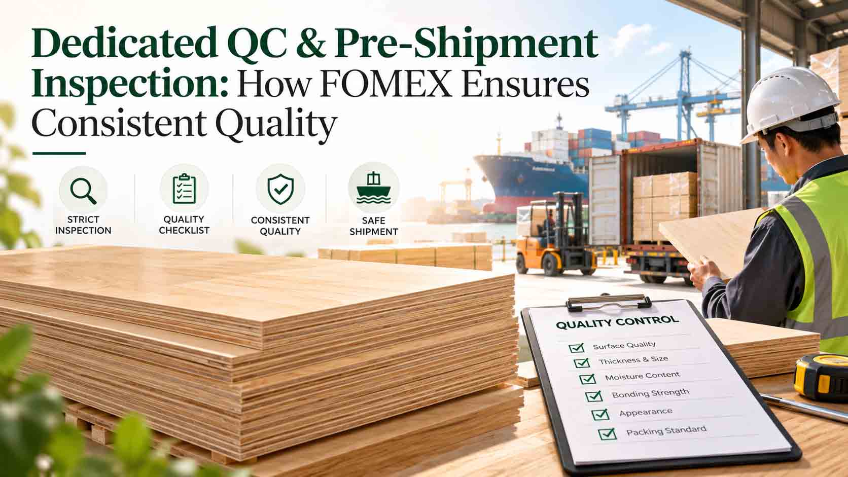 Dedicated QC & Pre-Shipment Inspection: How FOMEX Ensures Consistent Quality