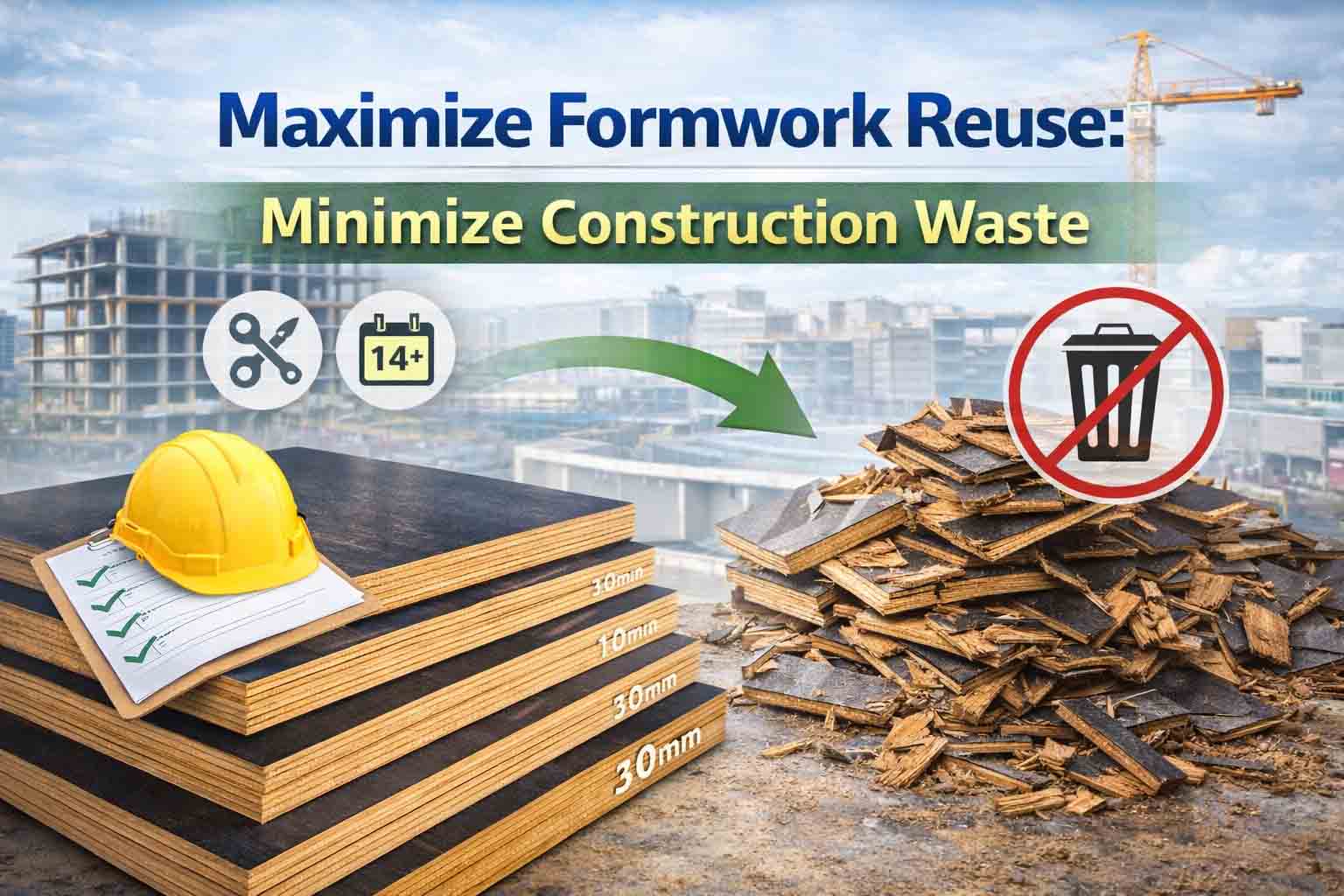 Maximize Formwork Reuse: Minimize Construction Waste