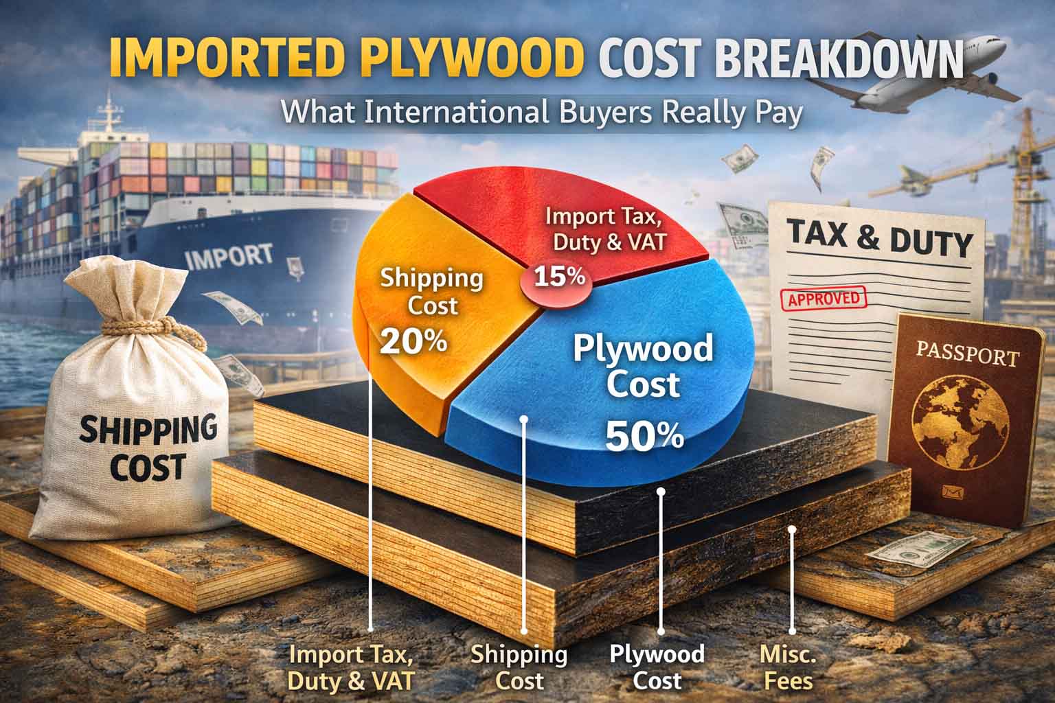 Imported Plywood Cost Breakdown: What International Buyers Really Pay