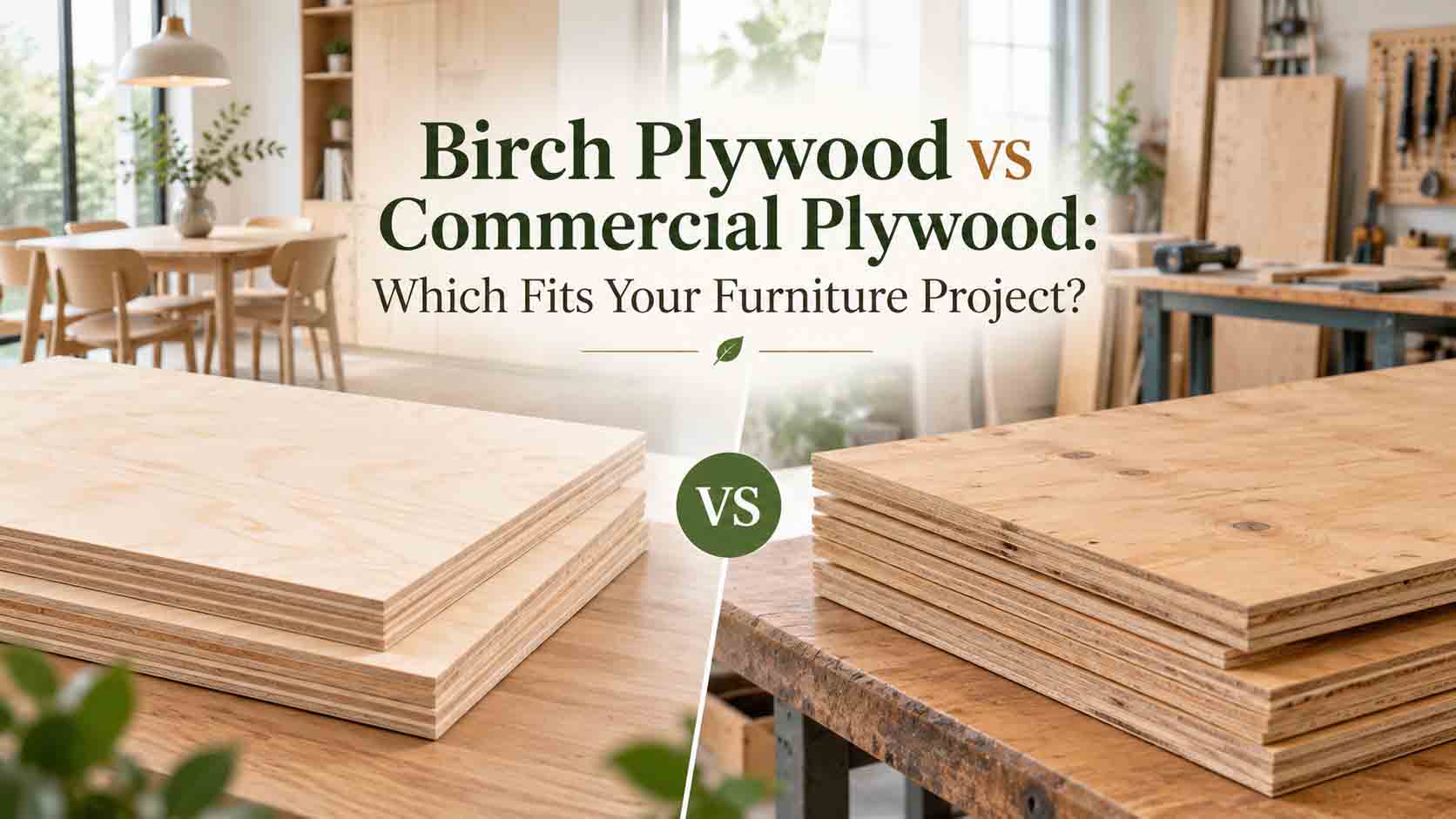 Birch Plywood vs Commercial Plywood: Which Fits Your Furniture Project?